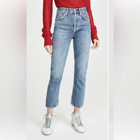 Agolde Riley Crop - Picture 1 of 5